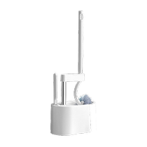 Bathroom toilet brush household 2024 new long handle with base wall-mounted cleaning brush gap brush set