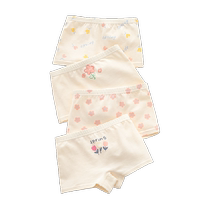 Mianqi Xiong girls underwear pure cotton boxer briefs for children baby girls cotton trousers antibacterial shorts for little girls