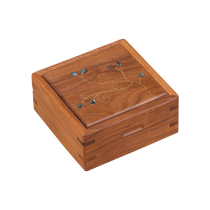 Red Wood handicraft Wallns Wood Insert Stun Collection Box Sessay with Jewelry Jade Ware Consisting Box Mortise and tenon-and-Str