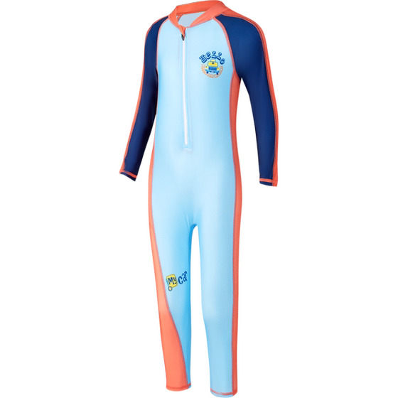[Free shipping] 361 degrees children's conjoined swimwear swimsuit Children in children, long -sleeved fast -drying boys and female diving clothes
