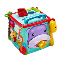 Fisher-Price Discovery Learning Six-sided Box Early Education Toy Music Pairing Bilingual Enlightenment Baby Newborn Puzzle