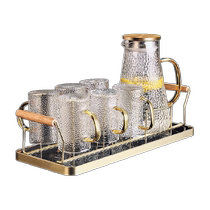Genasi light luxury high-end Chinese water set glass drinking cup family modern tea set cup