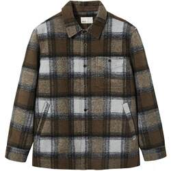 RS Men's Winter Winter Retro Wool Jacket 2024 New Winter Men's Casual Plaid Shirt Thick Jacket