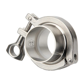 Stainless steel sanitary clamp fast card quick-mount welding joint