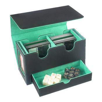 Opening the window card box one piece deck storage dice box