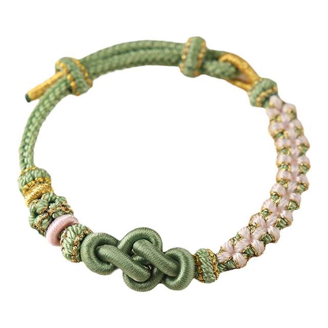 Core Braided Peach Blossom Ruyi Knot Bracelet