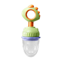Baby bites fruit and vegetable bag eats fruit food supplement bites and plays with pacifier baby juice artifact teether molar stick