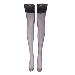 Anxing ANSUN sexy 5D lace stockings over the knees non-slip black stockings thigh socks