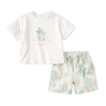 David Bella boys five-quarter pants suit new baby boys fashionable childrens summer two-piece set