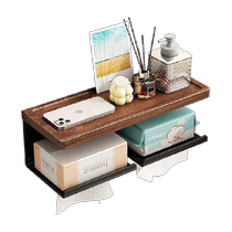 Youqin walnut bathroom toilet paper box bathroom toilet tissue box no punching paper storage rack