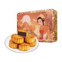 Xinghualou Mini Tin Box 600g Mid-Autumn Mooncake Gift Cantonese-style Mooncake 10 Pieces 5 Flavors