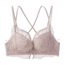 Yadaili underwear for women push up small breasts red underwear lace sexy beautiful back underwear push up breasts to prevent sagging