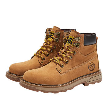 Semir retro martin boots men's high-top workwear rhubarb boots