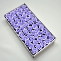 3-х слойный закругленный край [Ice Blue] 50 цветков