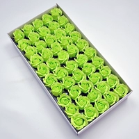 3-х слойный закругленный край [светло-зелёный] 50 цветков