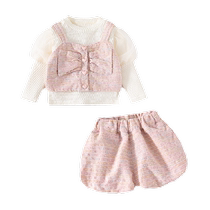 Banxidi Girls Suit Autumn Clothes 2024 New Fashionable Baby Fashionable Little Fragrance Children Princess Clothes Spring and Autumn