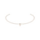 Miss Charlotte's elegant double-sided zirconium pearl necklace