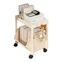 Under-desk bookshelf pulley student bag storage box removable desk home book storage rack