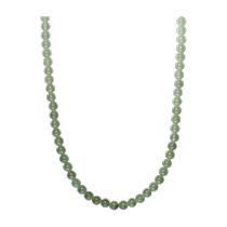 Chao Acer Qing Jade S925 Silver Hetian Jade Necklace Gradient Jade Beads National Style Round Beads Elegant Anniversary Gift