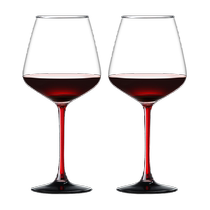 Gnas belly burgundy red wine glass set crystal glass grape goblet decanter cup