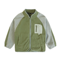 EBAER childrens clothing childrens polar fleece jacket spring and autumn jacket liner 2024 new girls cardigan thin top