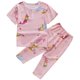 Summer cotton silk children's pajamas for girls and babies