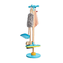 Hape childrens hanging mop cleaning set broom dustpan simulation sweeping broom children play house cleaning