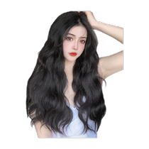 Three-piece water ripple wig for women with long hair natural invisible hair extensions to increase hair volume fluffy artifact U-shaped hair piece