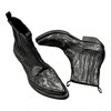 Dark retro western cowboy boots old knight boots