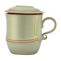 Wanqiantang high-end tea cup personal office cup ceramic tea set office home travel outing tea cup spring bamboo