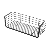 Olin kitchen rack wardrobe desk storage hanging basket stainless steel punch-free wall cabinet cabinet hanging rack