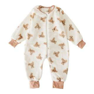 儿童连体睡衣秋冬季男童女童睡袋法兰绒珊瑚绒保暖冬款宝宝防踢被