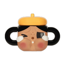 Pre-sale POPMART CRYBABY Sad Club Ceramic Cup Brown Gold Cup Peripheral
