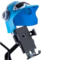 Electric Car Mobile Phone Holder Takeaway Sun Shade Rain Cute Little Helmet Umbrella Rain Hood Battery Motorcycle Bike Bracket
