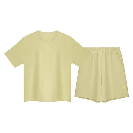 蕉点家居服新款夏季短袖套装凉感衣7A抑菌可外穿宽松舒适情侣睡衣