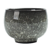 SF Gold Inlaid Jade Lin Xinru Handmade Black Ice Master Cup Single Cup Open Teacup Tea Cup Ceramic Tea Cup