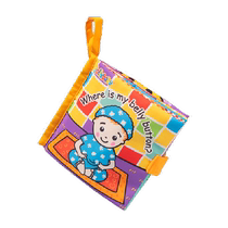 Jollybaby – livre en tissu peek-a-boo éducation précoce bébé peut déchirer et mâcher jouets éducatifs cognitifs pour bébés de 6 mois