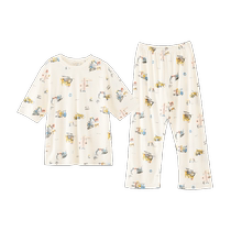 Chinese - style seven - minute childrens home clothing for Youlan Ace Eucalycals bark new Chinese - style seven - minute children