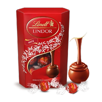 (Sous licence) Lindt a importé un pack de partage de chocolat au lait à noyau mou 200g * 1 boîte de bonbons de mariage