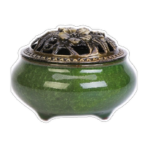 Indoor household incense agarwood sandalwood coil antique incense burner disc incense burner set natural mugwort deodorizing line incense