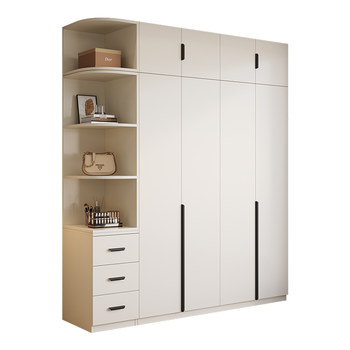 All solid wood wardrobe home bedroom children's storage wardrobe