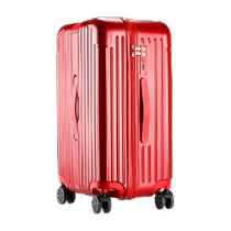 Large capacity 26 inch marriage suitcase with a strong durable red bride wedding dress toilet