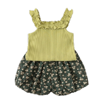 Girls Suits Summer Girls Clothes Fashionable Suits Western Style Summer Clothes 2024 New Childrens Clothes Internet Celebrities Popular Street Trends