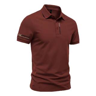 Short-sleeved t-shirt men's polo shirt lapel half-sleeved top