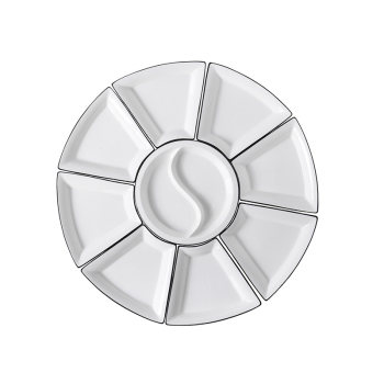 Party fan platter can be stacked and easy to clean