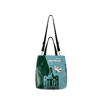 MICHELIN City Landmark Environmentally Friendly Shoulder Bag Bell Tower Style Ancient Residence Style Palace Style