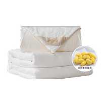 Mercury Home Textiles Golden Mulberry Silk Two-in-One Quilt Full Cotton Mother-in-Law Quilt Antibacterial Home Winter Quilt Double Quilt Core Bedding