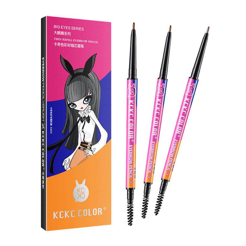 Khaki Khaki color ultra-fine eyebrow pencil is long-lasting and sweat-proof