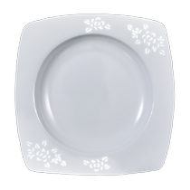 Jingdezhen ceramic underglaze exquisite 8-inch plate tableware set household soup plate dinner plate dish combination 6 plates