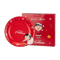 (Modern Housewife Chibi Maruko-chan) Christmas tableware rice bowls plates gift box cute dishes set